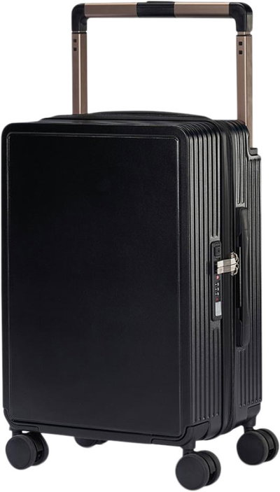 شنطة سفر بولي كربونات ليمرا، 20 بوصة، 4 عجلات، حركة بزاوية 360 درجة، PC1217-1 - اسود product image 1