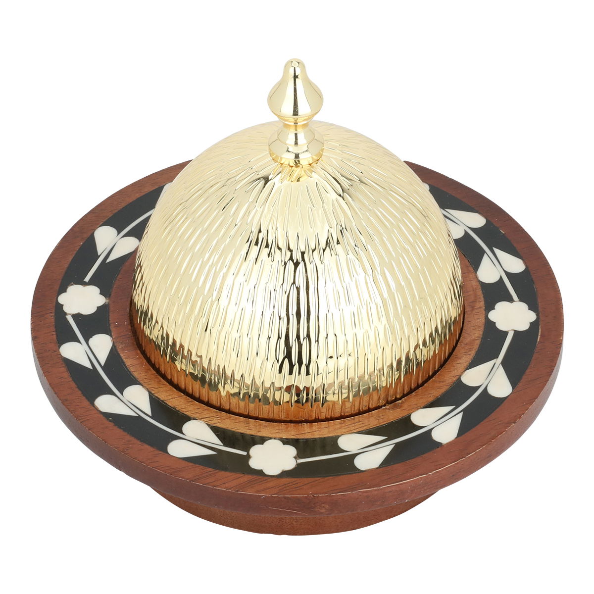 Wooden Al Saif Gallery Date, Round, Golden-Brown Cover product image 2