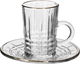 Alsaif Gallery Bialat Tea and Coffee Serving Set, 30 Pieces - Clear product image 3