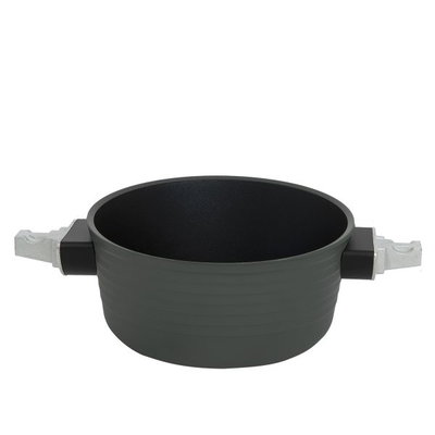 قدر طبخ جرانيت روبوست، 16 سم، يد متحركة - أخضر product image 3