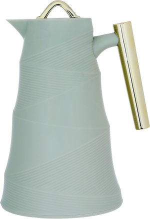 Bamboo Glory Thermos, 1 Liter, Glass Inner Carrier, Pressurized - Green product image 2