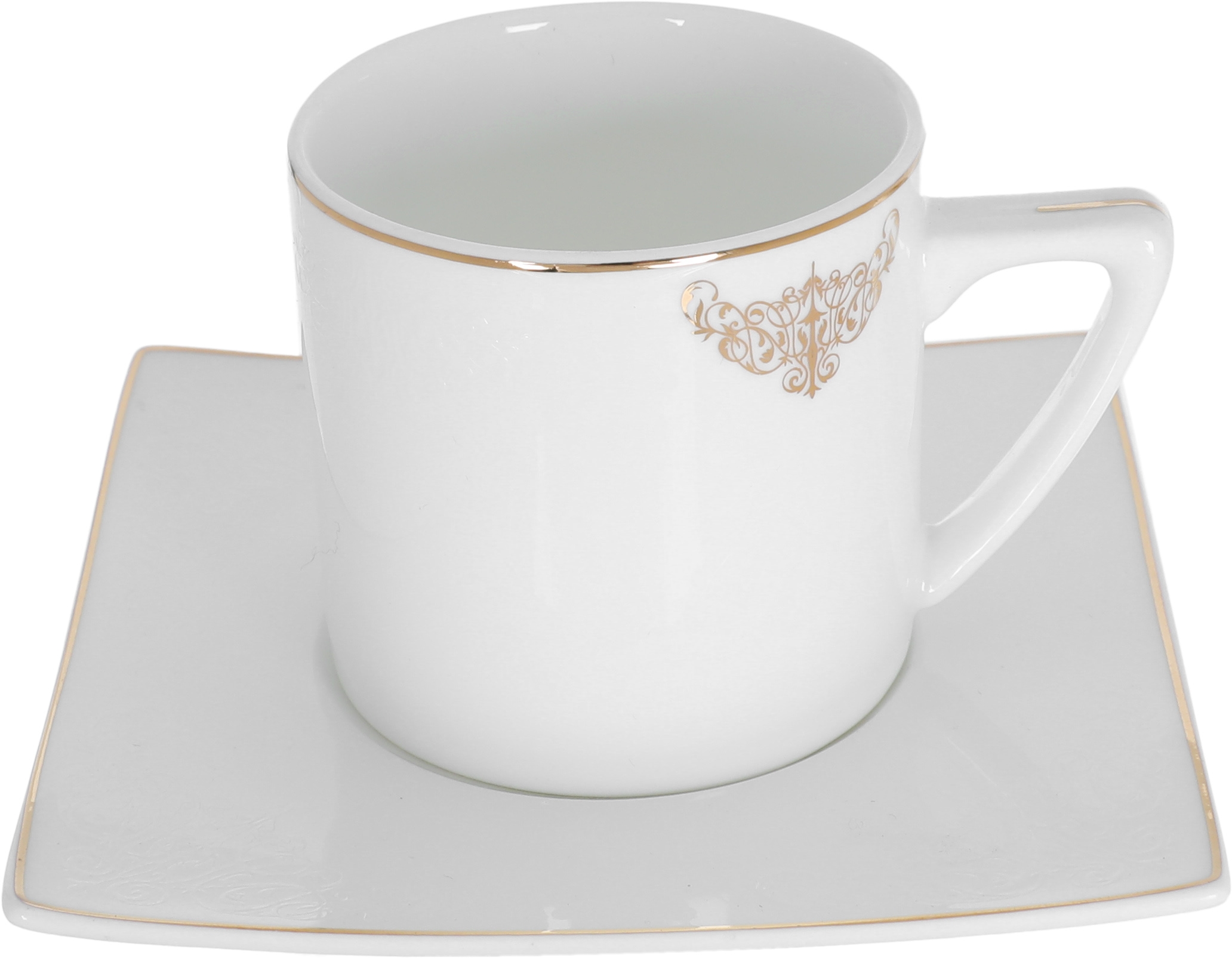 طقم سفرة بورسلان دانيا، 77 قطعة - ابيض ذهبي product image 4