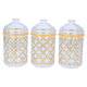 طقم علب بهارات بلاستيك السيف غاليري، دائري، 3 قطع - ذهبي product image 3