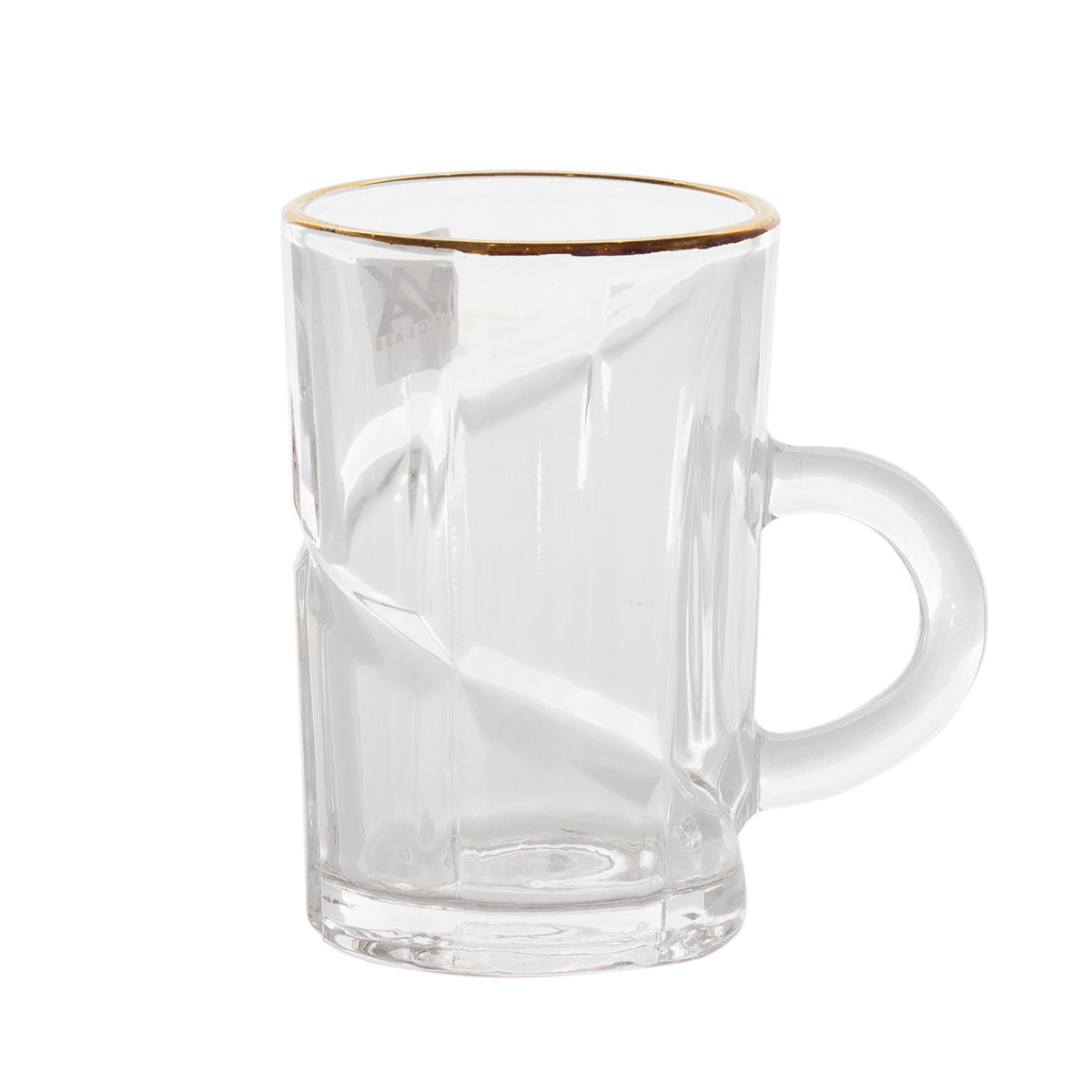 Al Saif Gallery Glass Tea Bialat Set, 6 Pieces - Clear Gold product image 2