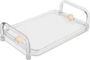 طوفرية تقديم أكرليك السيف غاليري، 34x23x4 سم، مستطيل، مسكي يد - شفاف كريمي product image 2