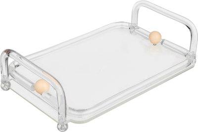 طوفرية تقديم أكرليك السيف غاليري، 34x23x4 سم، مستطيل، مسكي يد - شفاف كريمي product image 2