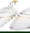 طقم تقديم شاي زجاج السيف غاليري، 26 قطع - شفاف ابيض product image 5