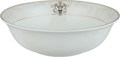 طقم تقديم سفرة بورسلان السيف غاليري، 86 قطعة - أبيض ذهبي product image 7