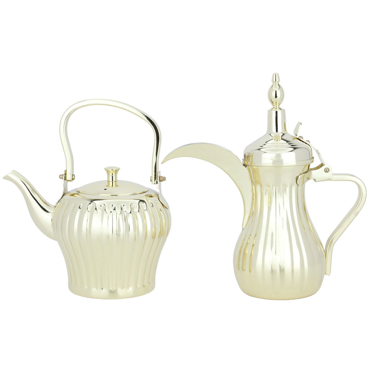 Al Saif Gallery Dallah and Jug Set, 1.6 Liter - Gold product image 1