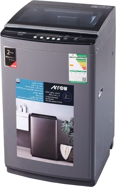 Arrow RO-11TLT Top Load Automatic Washing Machine, 10 kg, 9 Programs, Top Load - Dark Gray product image 1