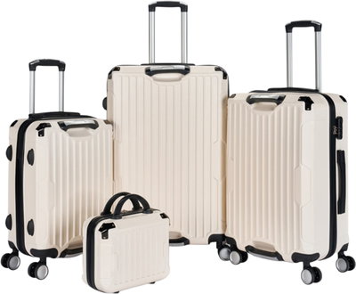 Limra LMA-1728 Limra ABS Luggage Set, 4 Sizes, 4 Wheels, 360 Degree Rotating - Beige product image 1