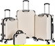 Limra LMA-1728 Limra ABS Luggage Set, 4 Sizes, 4 Wheels, 360 Degree Rotating - Beige product image 1