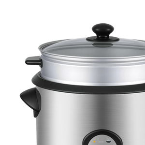 قدر طهى الارز ويننج ستار، 2.2 لتر، 900 واط، صينية قابلة للازالة، ST-9352 - فضي اسود product image 2