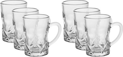 بيالات شاي زجاج ماكس السيف غاليري، 6 قطع، بيد - شفاف product image 1