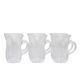 طقم تقديم بيالات شاي زجاج السيف غاليري، 6 قطع - شفاف product image 2