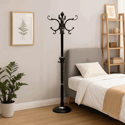 علاقة ملابس مودرن معدن، 173×46 سم - اسود product image 1