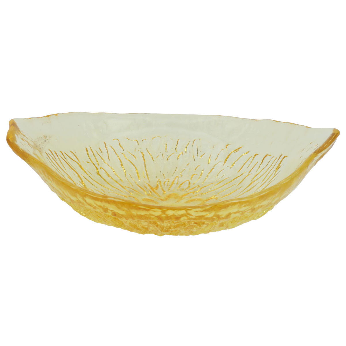 زبدية تقديم زجاج السيف غاليري، 15x11x3.5 سم - اصفر product image