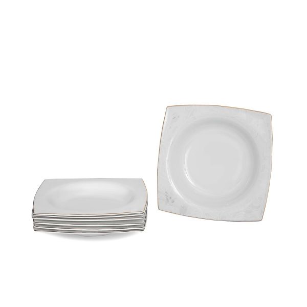 طقم سفرة بورسلان السيف غاليري، 76 قطعة - أبيض product image 6
