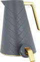Glory thermos, 1 liter, golden handle, thermal glass inner container, plastic outer shell - dark gray product image 3