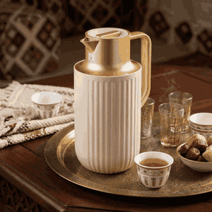 Everest Laura Thermos, 1.6 litres, thermal glass inner shell, plastic outer shell - beige product image 2