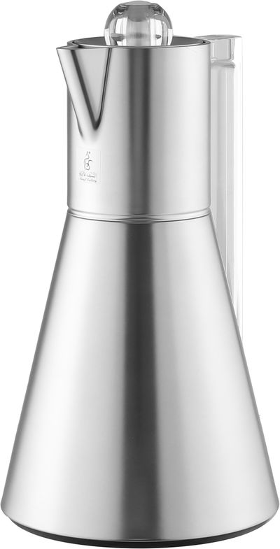 ترمس لينا افريست، 1 لتر، الخامة الداخلية زجاج حراري، ضغاط، يد شفاف - فضي product image 3