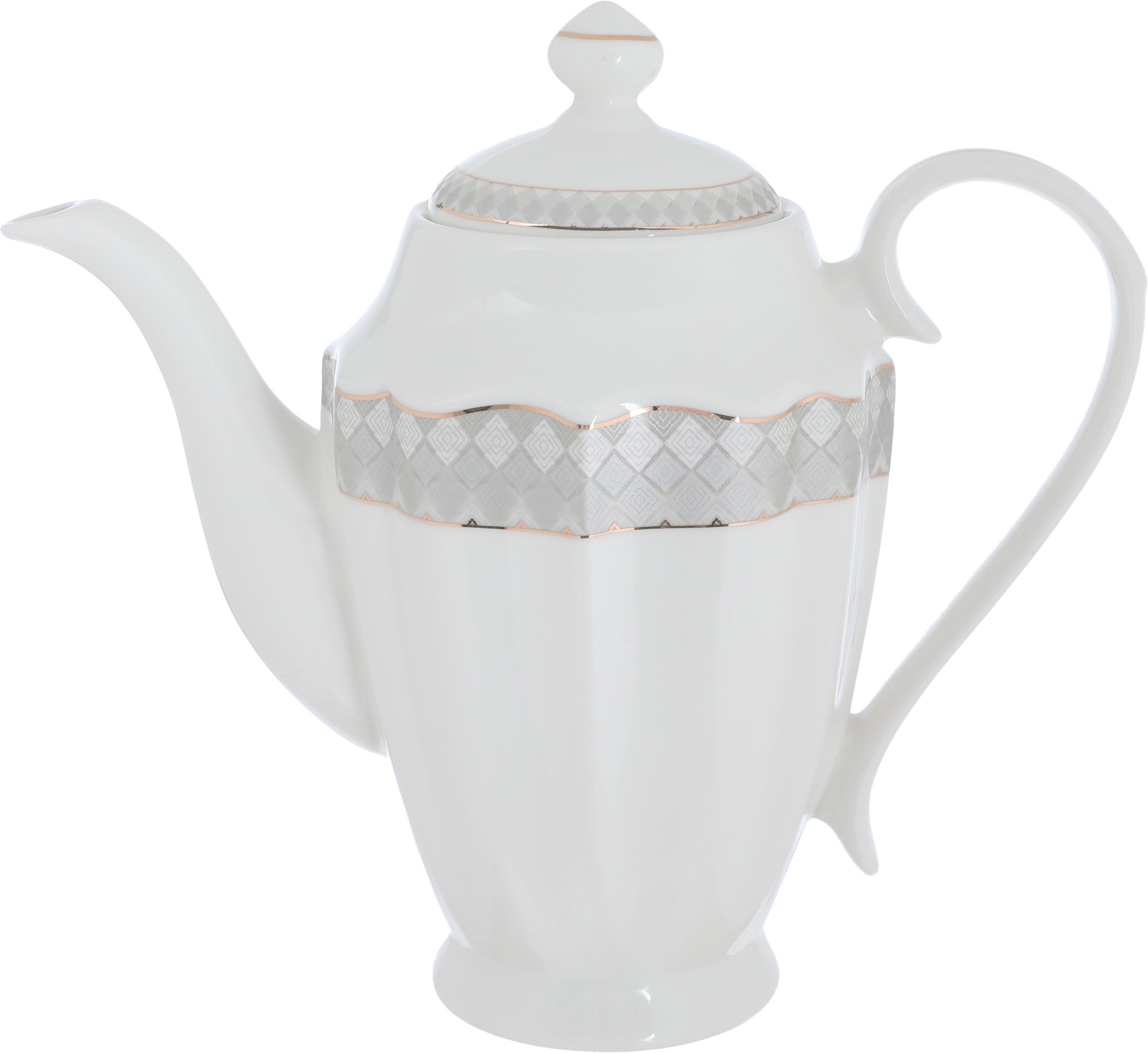 Victoria Al Saif Gallery porcelain dining set, 65 pieces, pattern, gold-white line product image 12