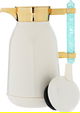 Al Saif Gallery Shahad thermos set, 1/1 liter, two pieces, thermal glass inner shell, stainless steel outer shell - pearly gold product image 2