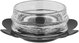 Al Saif Gallery Glass Serving Bowl, 14/9 cm, 2 pieces, Metal Base - Glossy Black Clear product image 2