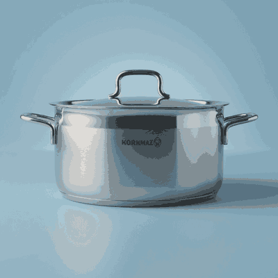 قدر ستاينلس استيل كوركماز الفا، 30 سم، 11 لتر - فضي product image 1