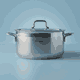 قدر ستاينلس استيل كوركماز الفا، 30 سم، 11 لتر - فضي product image 1