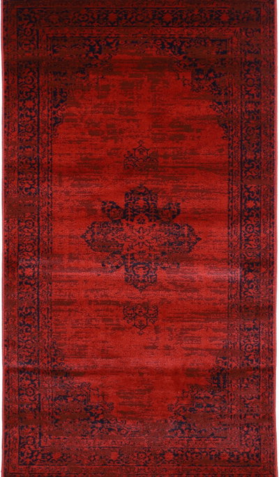 سجاده سوبر تيما شكل مستطيل، 1.50×2.30 سم، صنع آلياً - احمر product image 1