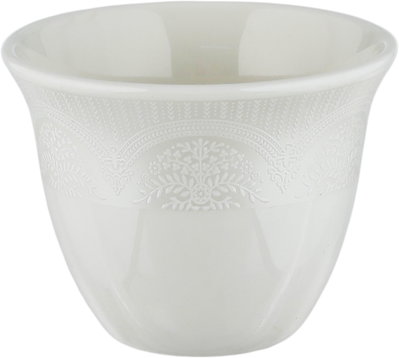 طقم فناجين قهوة عربي سعودي بورسلان السيف غاليري، 6 قطعة - ابيض  product image 3