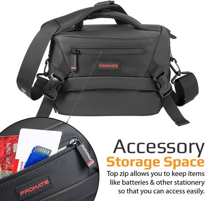 حقيبة كاميرا دي اس ال ار قماش بروميت، مضادة للصدمات - أسود product image 2