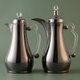 Al Saif Gallery Asalah Thermos Set, 2 pieces, 1/1 liter, glass interior, transparent handle, push-button - Black product image 1