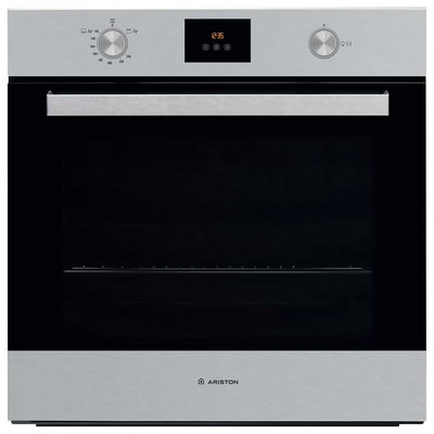 فرن غاز كهربائي بلت ان استيل اريستون، 60 سم، 50 واط، 59 لتر، FHY5GGX - فضي اسود product image 1