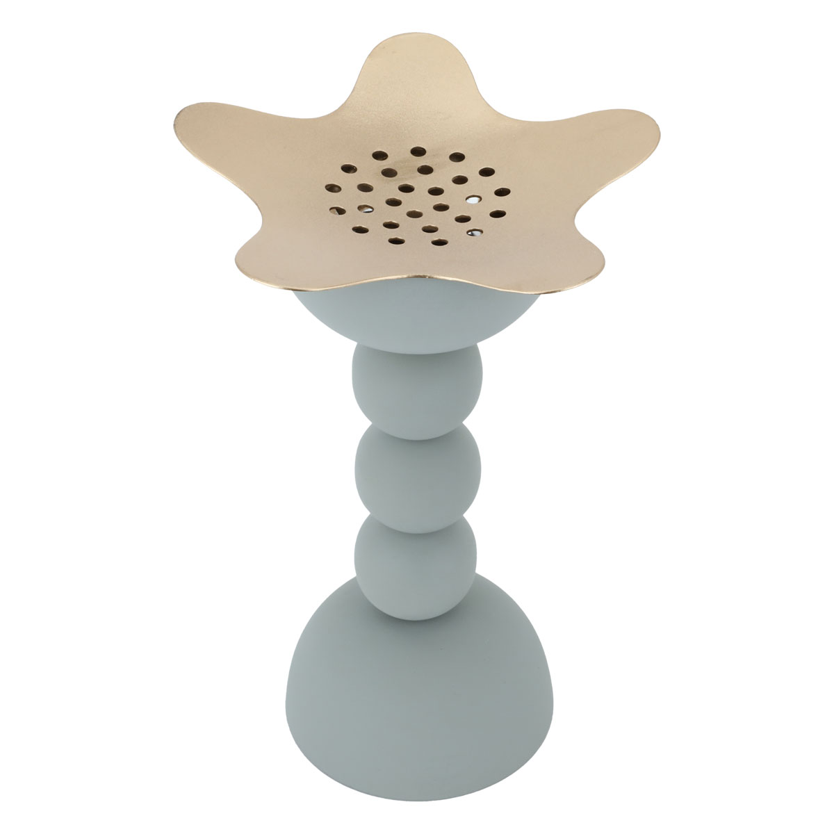 Al Saif Gallery Steel incense burner - light grey product image 2
