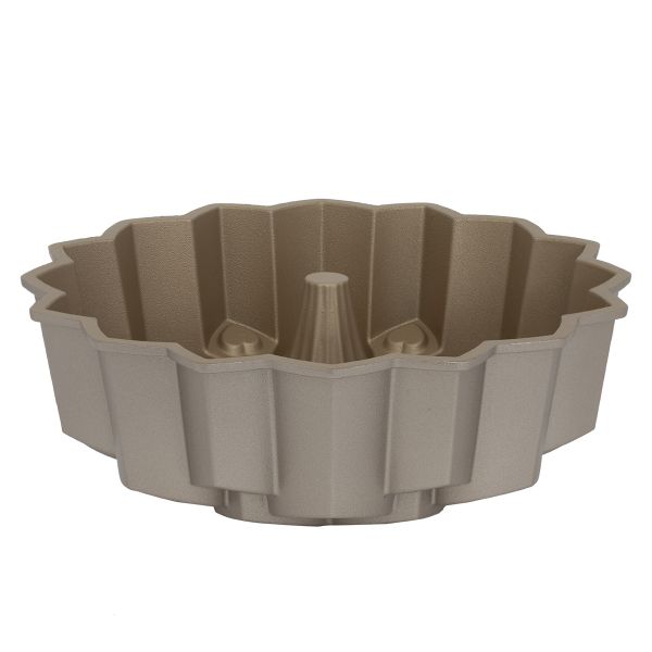 Rocky Aluminum Cake Mold, 24x24x7 cm - Dark Gold product image 1