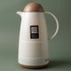 Rotpont thermos, 1 liter, plastic outer, glass inner container, plastic outer shell - white brown product image 1