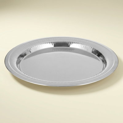 Elsahaah Stainless Steel Tray, 50 cm, Engraved - Silver product image 1