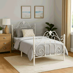 سرير حديد، 35×120×190 سم - أبيض product image