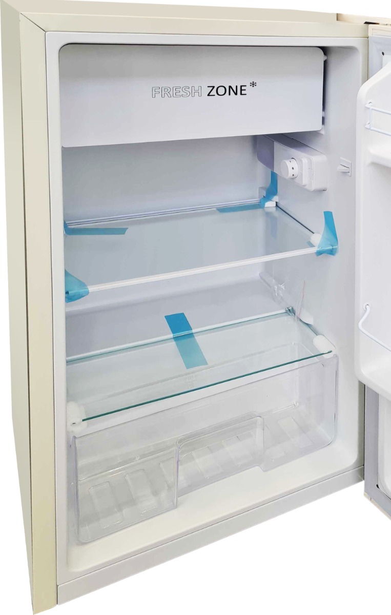 Edison EDIR90 Mini Bar Refrigerator, 3 Feet, 84 Liters, Internal Top Freezer - Beige product image 2