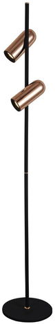 Mishkati Modern aluminum iron floor lamp, 6 watts, 50 x 22 cm - black and gold product image 2