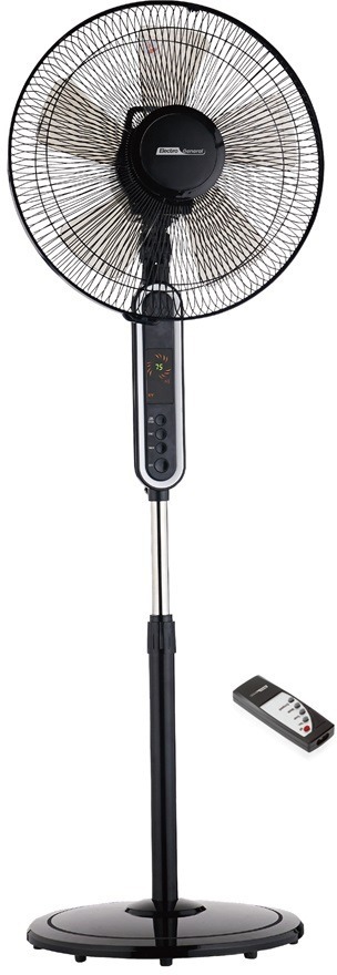 مروحة عمودية الكترو جنرال، 3 سرعات، جهاز تحكم، مؤقت، FST-BK26R - اسود product image