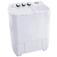 غسالة ملابس بمجفف كهربائية برو جي في سي، 5 كجم، تصميم مدمج، تحميل علوي، حوضين، GVCWM-60 - أبيض product image 1