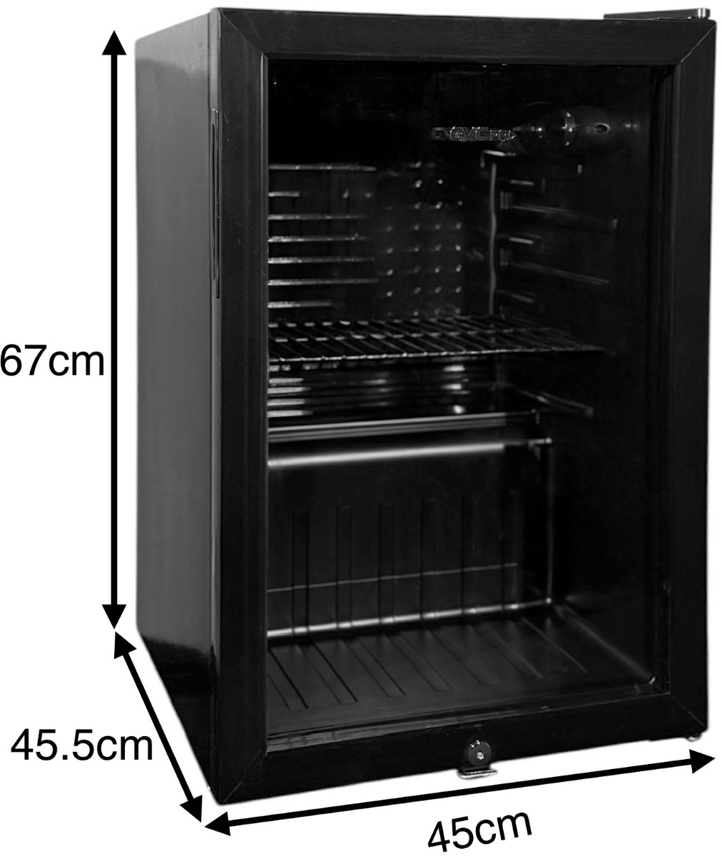 ثلاجة عرض جي في سي، 72 لتر، 1باب زجاجي، 2- GVRG-125 - أسود product image 4