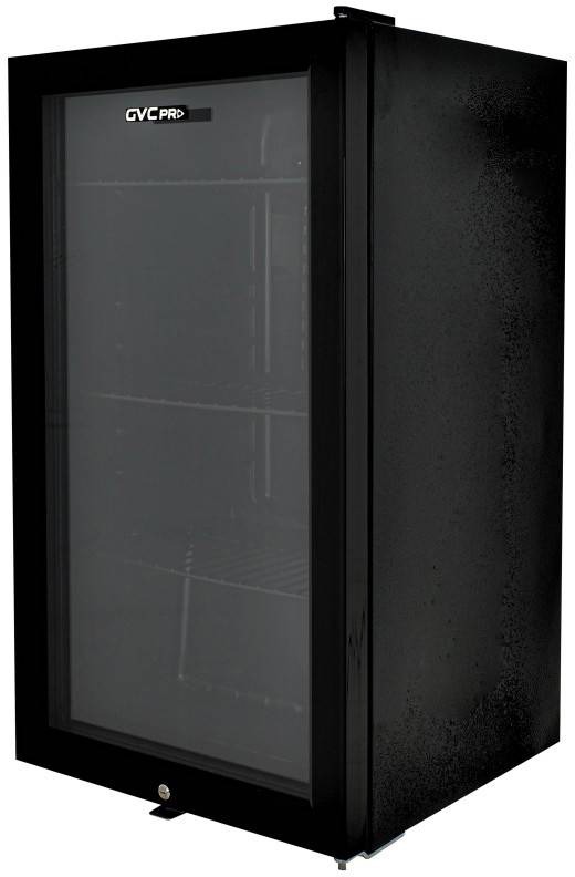ثلاجة عرض جي في سي، 88 لتر، 1باب زجاجي، 2- GVRG-155 - أسود product image