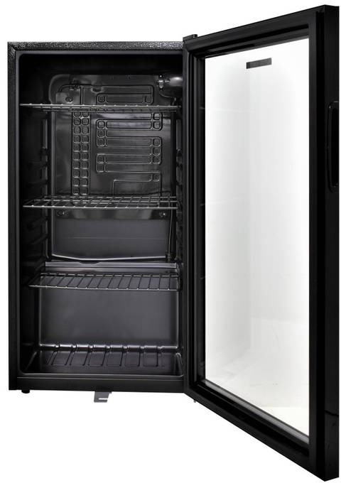GVC Display Refrigerator, 88 Liters, 1 Glass Door, 2 Doors, GVRG-155 - Black product image 2