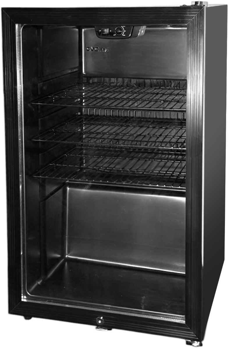 ثلاجة عرض جي في سي، 137 لتر، 1باب زجاجي، GVRG-195-2 - أسود product image