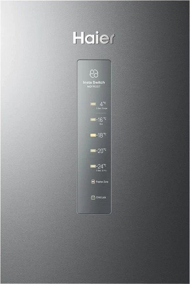 فريزر راسي نو فروست هاير، 11.7 قدم مكعب، 330 لتر، انفرتر ، HVF-360SS - فضي product image 4