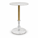 Metal and marble side table set, 3 pieces, 57x35 cm - white and gold product image 2